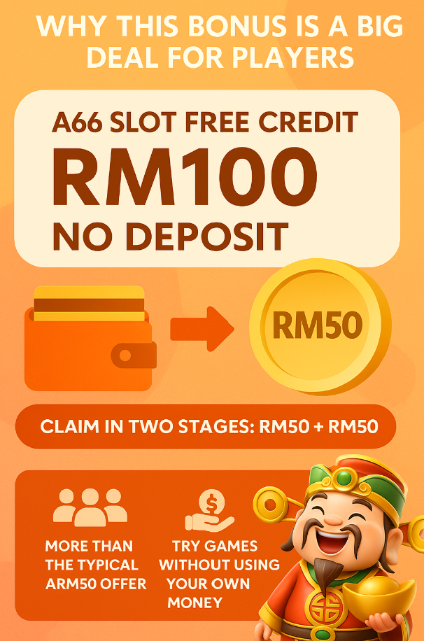 How to win from A66 Slot Free Credit RM100 summary